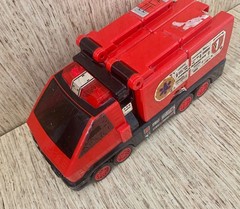 2000 Bandai Power Rangers Lightspeed Rescue Pyro Rescue One Fire Truck *TESTED*