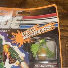 Vintage 1991 Clean Sweep G.I. GI Joe Eco Warriors v1 100% Complete Figure NIP!