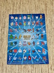 Vintage 1999 Bandai Digimon Digital Monsters Animated Mini Poster 11″ x 8.5″