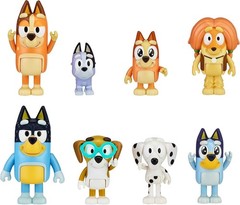 Bluey Heeler Family and Mates Pack 8 Figures 3+