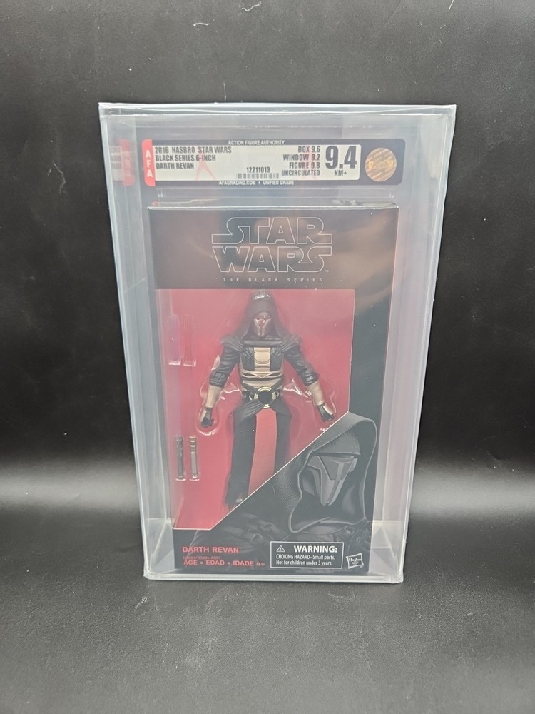 2016 Star Wars The Black Series 6″ DARTH REVAN KOTOR AFA Uncirculated 9.4 Wow!