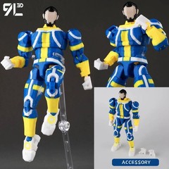 3D Printed Invincible Superhero Action Figures with Articulatable Limbs