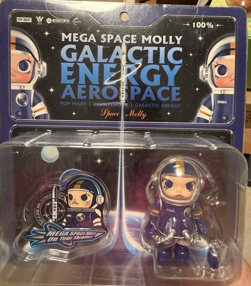POP MART Mega Space Molly 100% Galactic Energy Astronaut Sealed Kenny Wong
