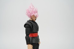 DL Custom SH Figuarts Goku Black 1/12 Matte Pink 2 Bodies Custom Figure