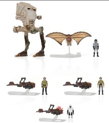 MICRO GALAXY SQUADRON STAR WARS FIGURE ROTJ ENDOR SET #LE0006