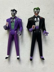 Vintage JLU Justice League Unlimited Joker Action Figures Purple Black Suits