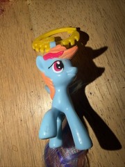 My Little Pony G4 Apple Bloom 2 1/2” Brushable Toy Figure MLP & Mcd Rainbow Dash