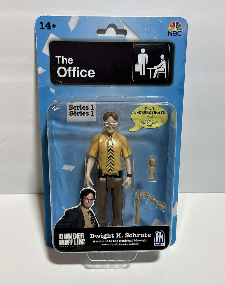 The Office Dwight Schrute Michael Scott 5″ Series 1 Action Figures New Sealed