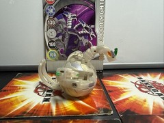 Bakugan Myriad Hades 750G White Pearl Ventus Bakufrost Battle Brawlers