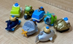 Lot of 8 Octonauts Mini Gup Speeders 2013 2014 Mattel Roller Racers