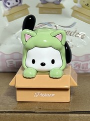 Sanrio Characters Pochacco in Box Wearing Cat Costume 1.5″ Figure New