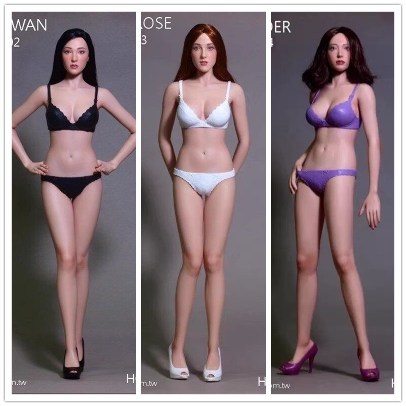 HOT STUFF 1/6 Female Seamless Body &Head Sexy Flexible Model Set For 12” Figure