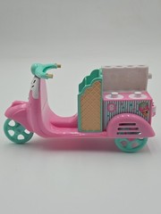 Shopkins Gelati Pink Blue Girl And Toy Bike Ice Cream Scooter NO Accessories