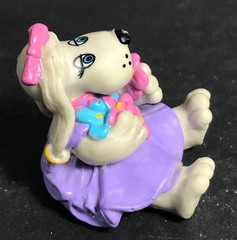 POUND PUPPIES Lot of 3 PVC Miniatures VIOLET Bright Eyes BARKERVILLE 1986 Tonka