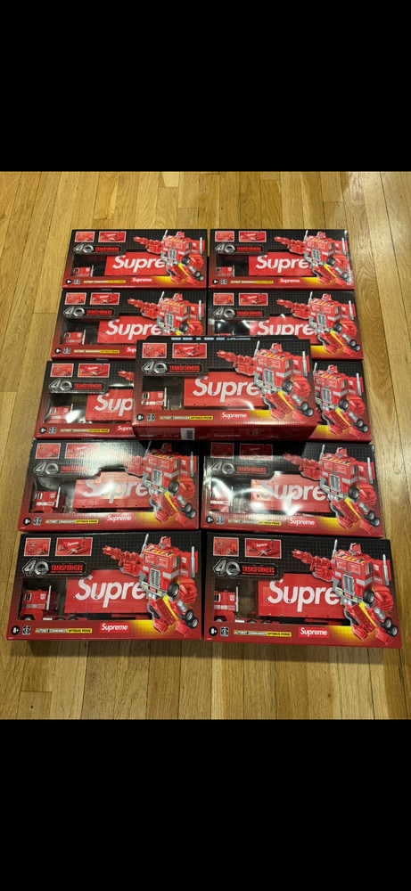 Supreme Transformers G1 Optimus Prime Figure SS25 Week 8 Brand New