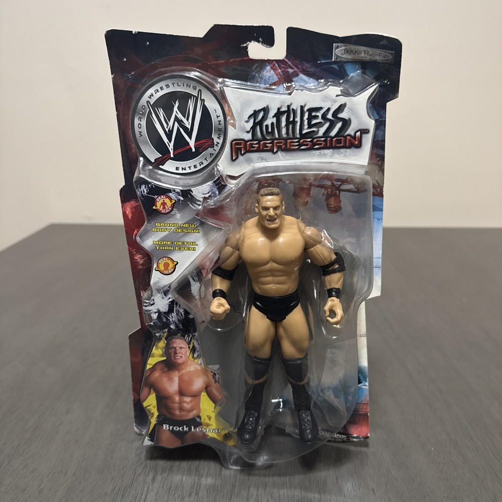 JAKKS Pacific Brock Lesnar Action Figure Ruthless Aggression WWE Plastic Sports