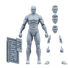 Shady Gray 1:12 EPIC HACKS Blank Male Action Figure 6″ Boss Fight