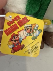 Vintage 1988 Acme Nintendo Super Mario Bros. 9″ Luigi Plush Toy Doll With Tags