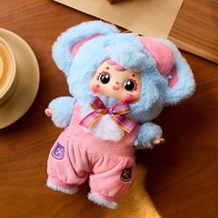 9″ Large Blind Box Plush Doll Keychain US STOCK Animal Figure Overalls Toy Gift