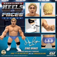 Wrestling’s Heels and Faces Dino Bravo Figure Zombie Sailor’s Toys IN STOCK