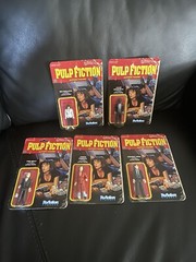 Funko ReAction Pulp Fiction Set Of 5 Action Figures Unpunched