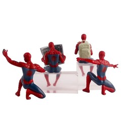 Set 4pcs Marvel Spider-Man Action Figure Mini Toy Model Collectible Gift