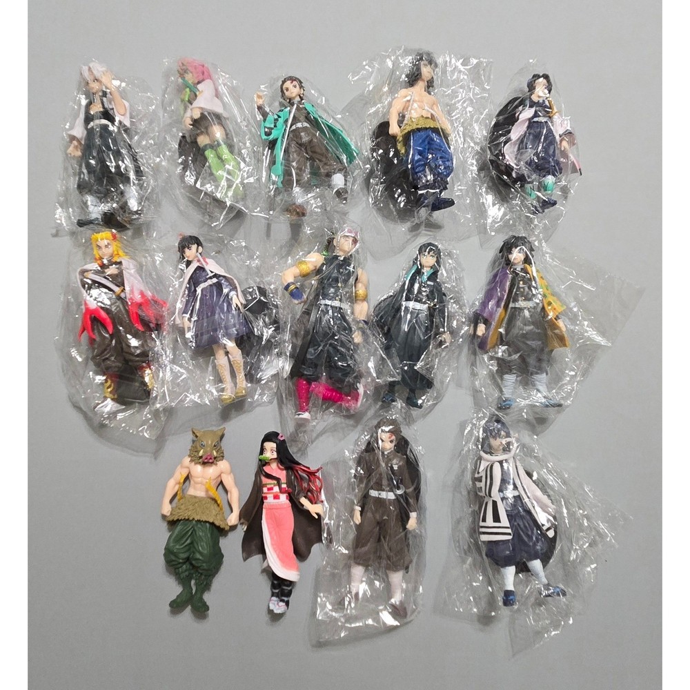 Anime Style Figures Bundle Lot 14 Pc Mixed Action Figures w Boxes Unbranded