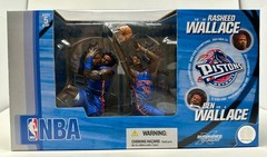 2004 MCFARLANE NBA BASKETBALL RASHEED BEN WALLACE CHAMPIONSHIP SEALED 2 PACK SET