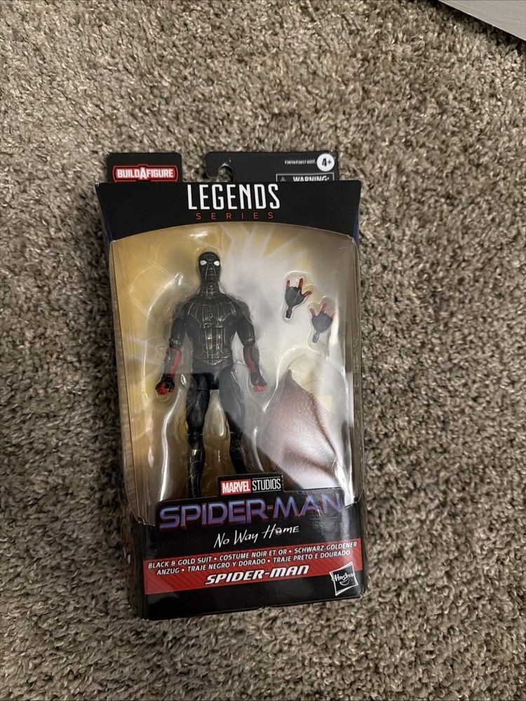 Marvel Legends | Spider-Man “No Way Home” 6″ Black & Gold Suit NIB 2021 Hasbro