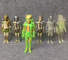 Lot of 7 Super 7 Predator Action Figure 3.75″ loose