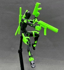 Titan 13 Action Figure Articulated Dummy 13 Robot w/ Weapons & Extra Hands