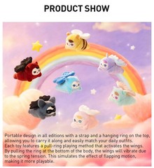 POP MART Pucky Flying Babies Series Plush Pendant Confirmed Doll in Open Box