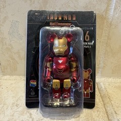 Bearbrick Iron Man Mark 6 Figure #6 | Medicom Toy Be@rbrick 100% Marvel