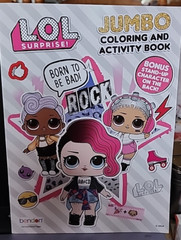 LOL Surprise Coloring and Activity Book Born To Be Bad NEW Free Shipping