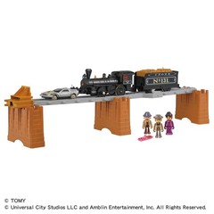 Plarail Back to the Future Part 3 Steam Locomotive No.131 & Time Machine Takara