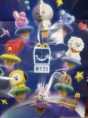 Mc Donalds 2026 BTS Bt21 Poster and Set Of Stickers.