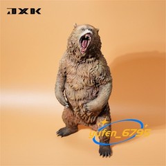 JXK 1/6 Fierce Brown Bear Figure Animal Model Scene GK Decoration Gift Toys New