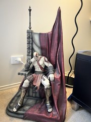 Kratos on Throne (god of war)