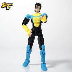 SUPER 3D Invincible Mark Grayson 14cm Multi-Joint Action Figure Toy