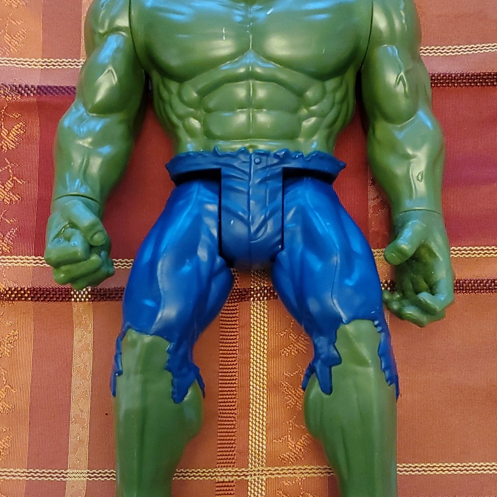 Hasbro Marvel Hulk Action Figure 2013 Green Blue Plastic 2010-2019