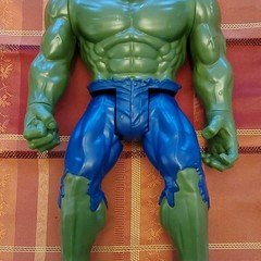 Hasbro Marvel Hulk Action Figure 2013 Green Blue Plastic 2010-2019