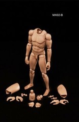 1/6 Male MX02 Narrow Shoulders Muscular Skin Action Figure Body Model Toys