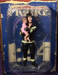 AMERICAN DIORAMA FIREFIGHTER SAVING LIFE WITH BABY 1/24 SCALE FIGURE