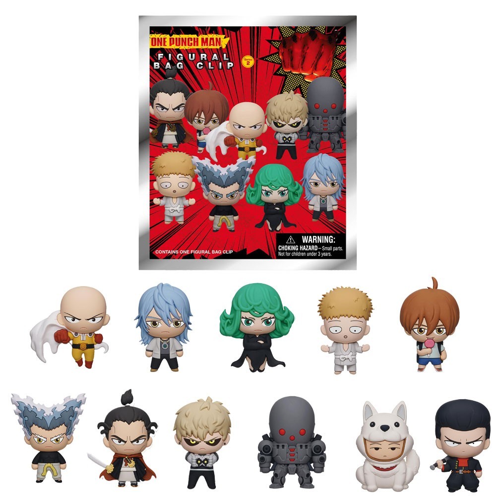 One Punch Man Figural Keyring Blind Bag Mystery Pack Saitama Anime Toy 1 Random