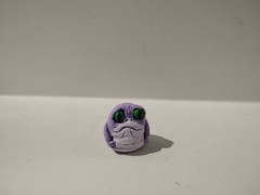 Ziro the Hutt Baby Figure, Custom Star Wars, Handmade, Hand Painted 1 Of A Kind