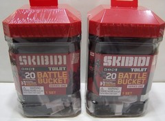 Set Of 2 Skibidi Toilet Battle Buckets 20-Figures (Each) Brand New – SEALED