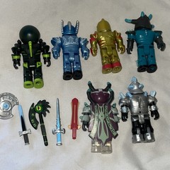 R0BL0X Toys Lot Of 6 Legends Collection Figures And Weapons Only No Code