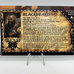VALAVERSE THE BLACK BLACKBEARD VANE CORSAIRS 1:12 FILE CARDS RARE ACTION FORCE