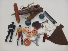 Vintage 1991 Kenner Robin Hood LOT Net Launcher Battle Wagon Parts Figures MORE