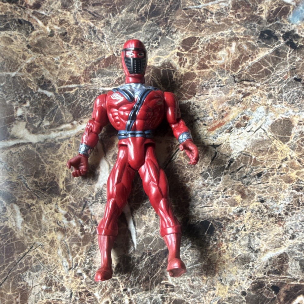 SUNCO 2001 Red Silver Plastic Action Figure 2000-2009 Collectible Toy
